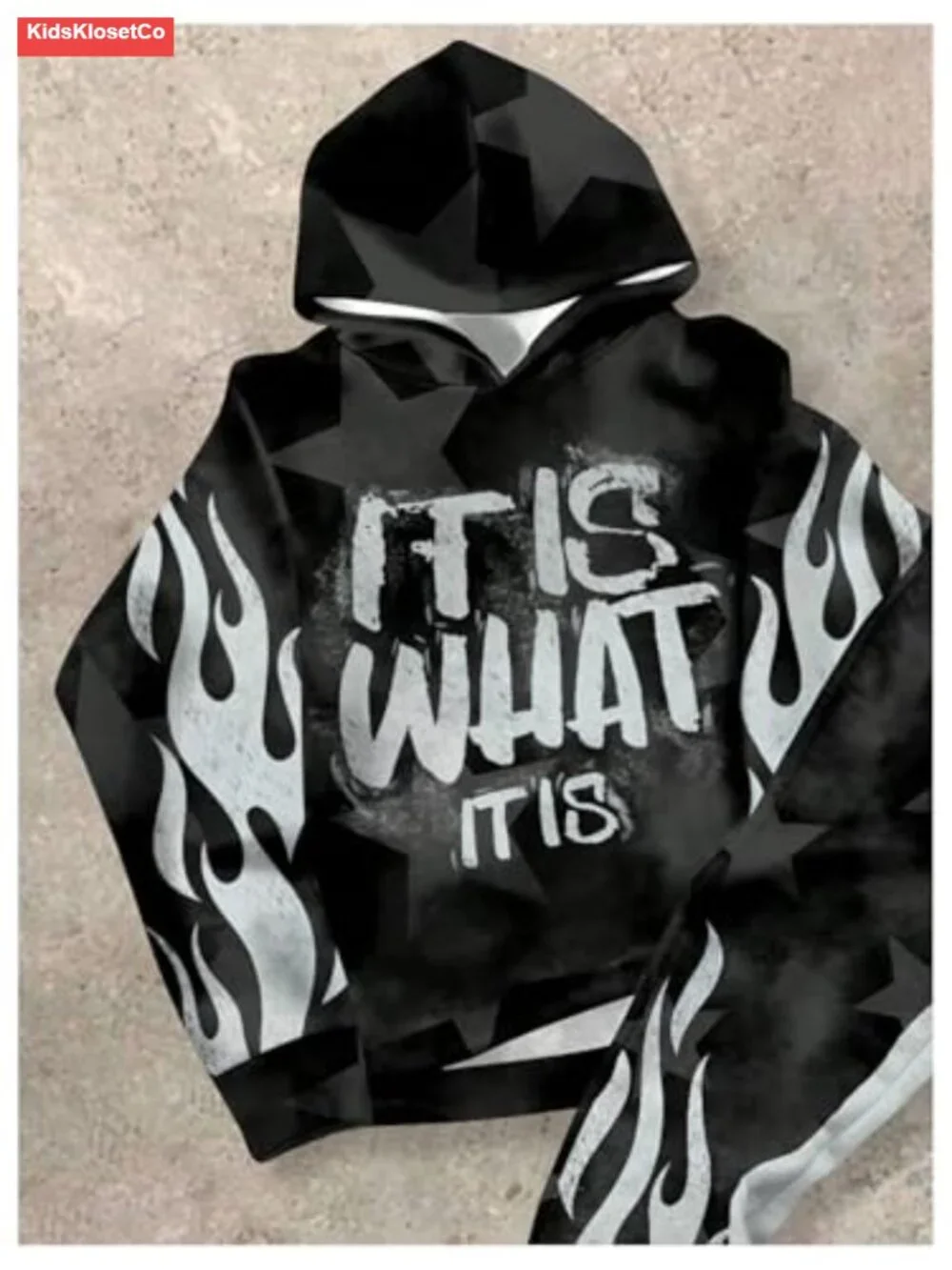 Boys 2 Piece Sweatsuit Hoodie and Sweatpants Set Letter Star Graphic